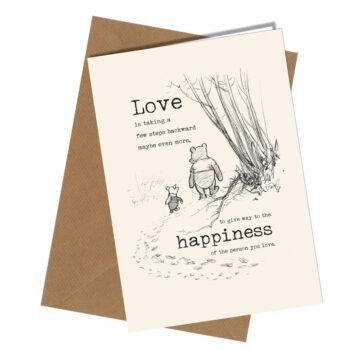 1334 Winnie the Pooh Love is Taking a Few Steps Greeting Card product image